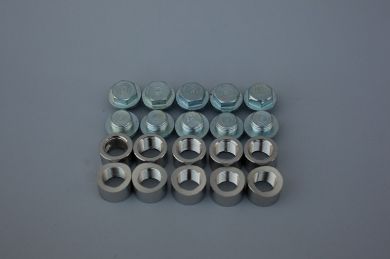10 Pack, Stainless bungs AND Steel Plug SETs